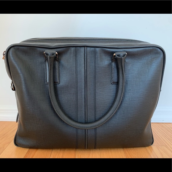Tod's Other - Tod’s Dual-Compartment Grain Leather Briefcase